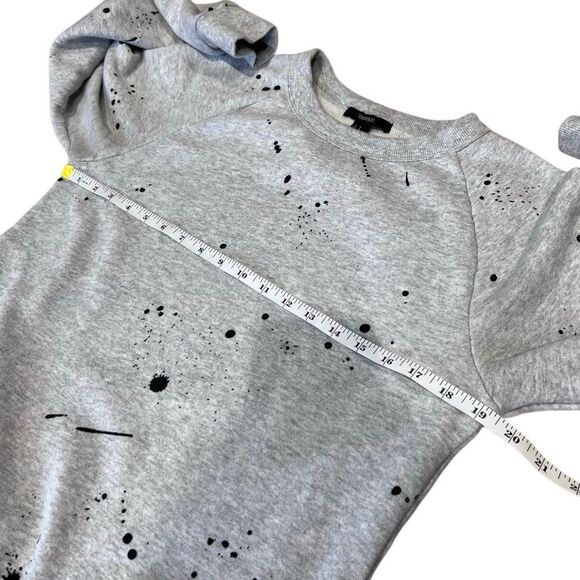 Forever 21 Paint splatter print crew neck sweatshirt Size Medium - Picture 10 of 12